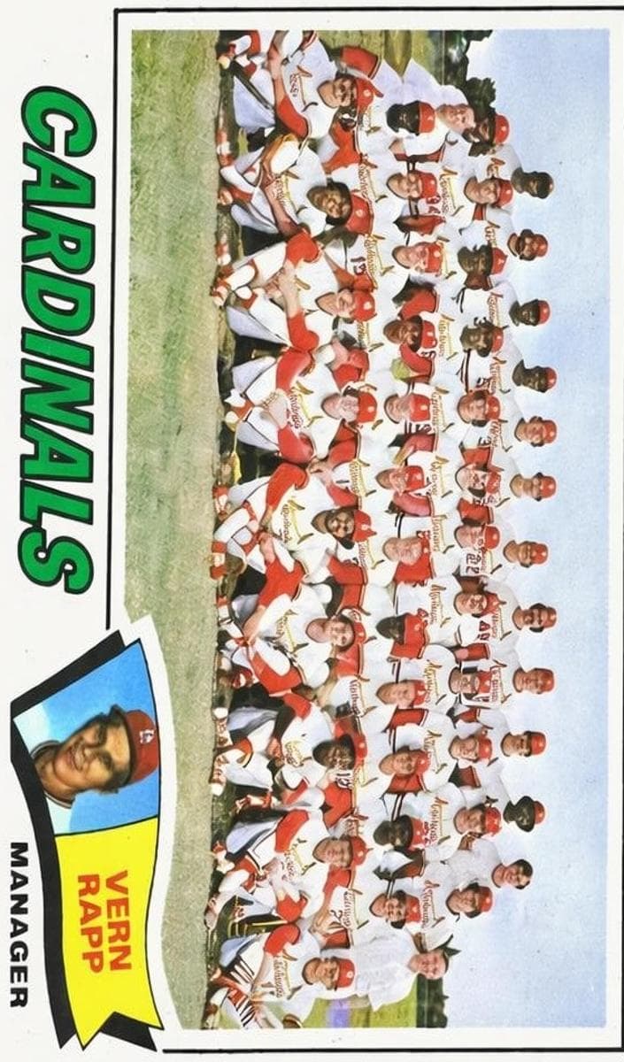 St. Louis Cardinals / Vern Rapp 1977 topps Topps