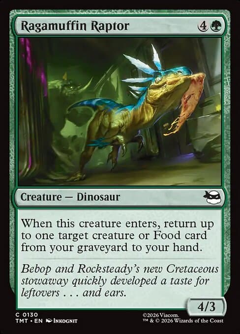 Ragamuffin Raptor 2026 Magic: The Gathering Teenage Mutant Ninja Turtles