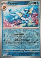 Vaporeon trading card