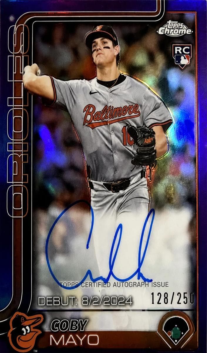 Coby Mayo 2025 topps Topps Chrome Update