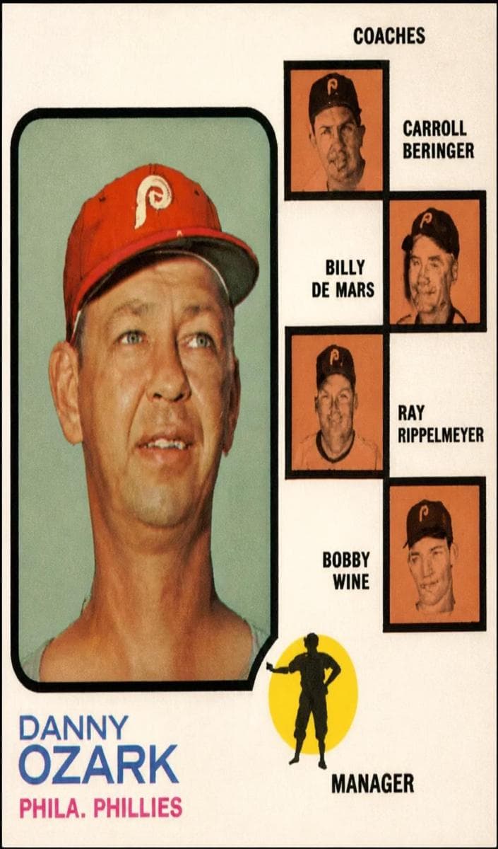 Phillies Field Leaders (Danny Ozark / Carroll Beringer / Billy de Mars / Ray Rippelmeyer / Bobby Wine) #486