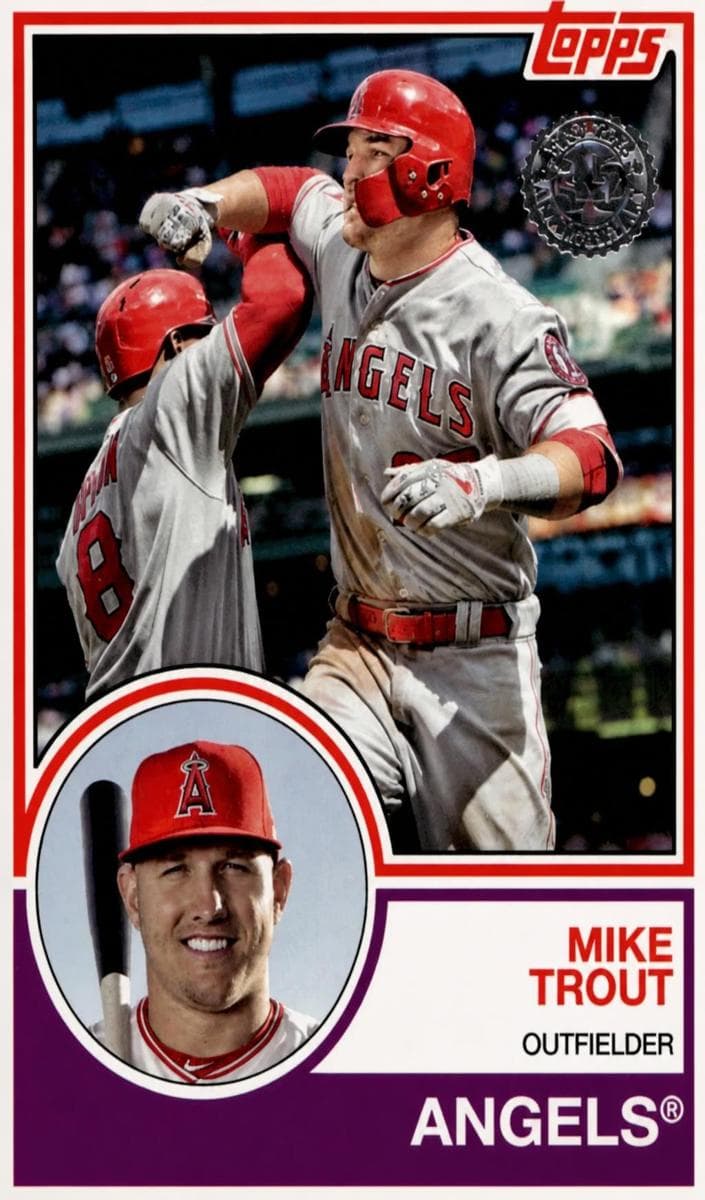 Mike Trout 2018 topps Topps Update