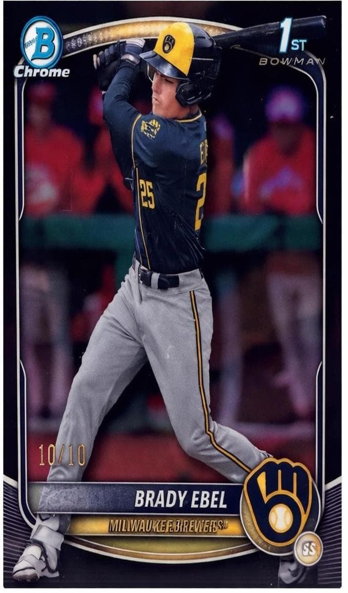 Brady Ebel 2025 bowman Bowman Draft Chrome