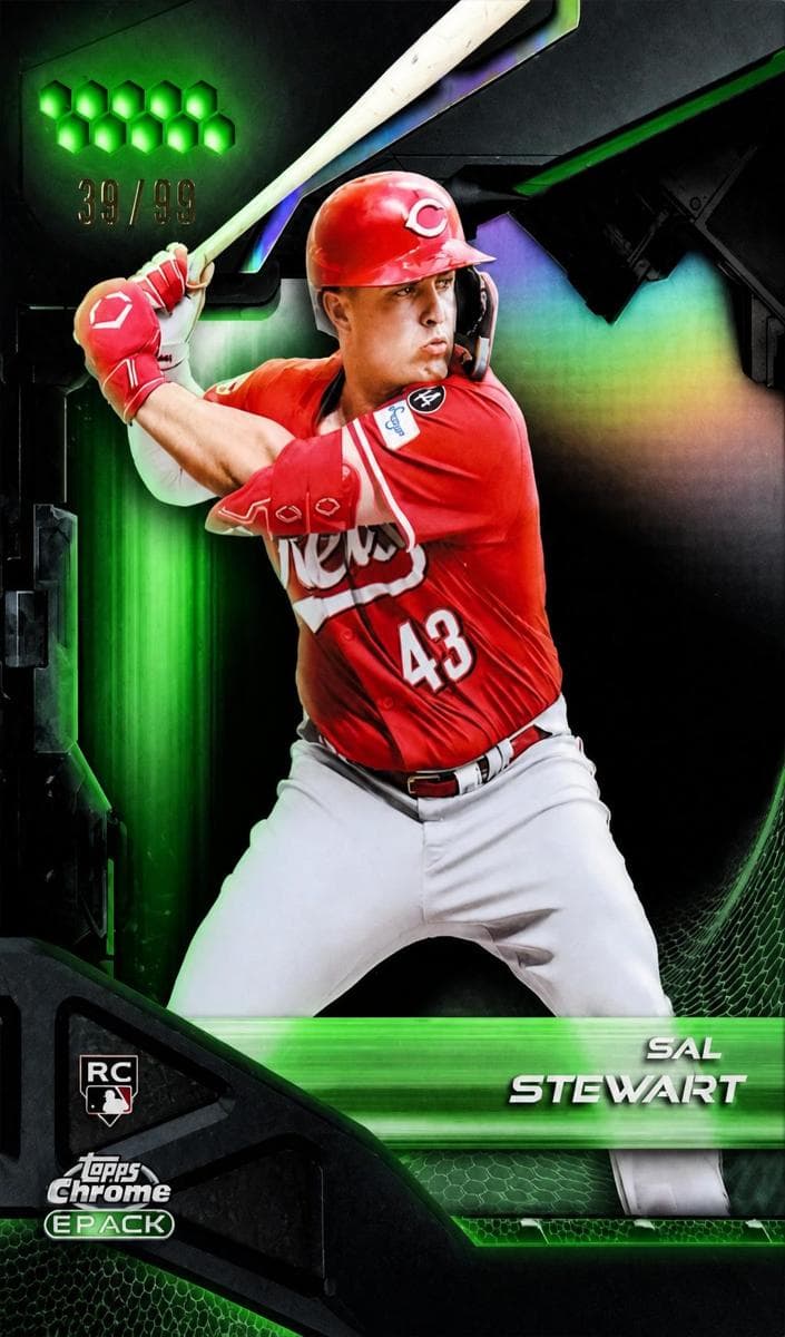 Sal Stewart trading card
