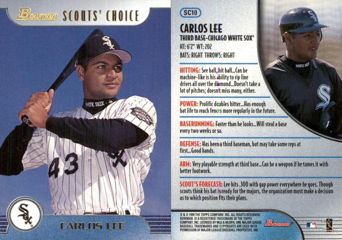 Carlos Lee 1999 bowman Bowman