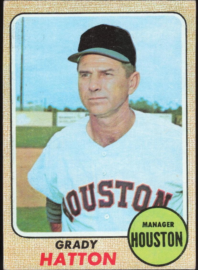 Grady Hatton 1968 topps Topps