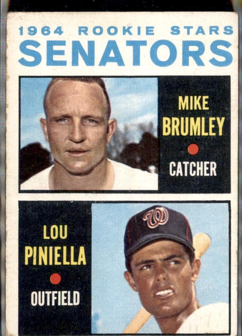 Senators 1964 Rookie Stars (Mike Brumley / Lou Piniella) 1964 topps Topps