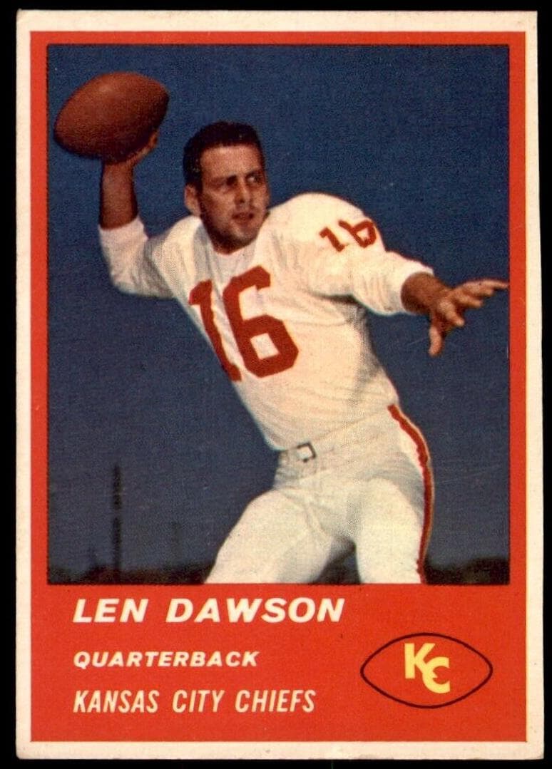 Len Dawson 1963 fleer Fleer