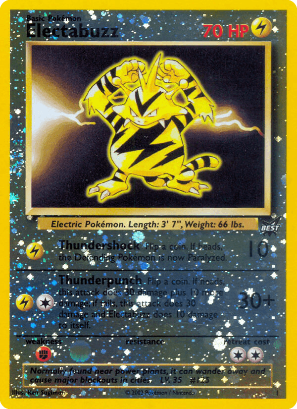 Electabuzz 2003 Pokemon