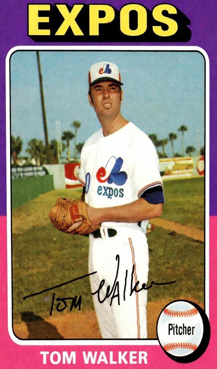 Tom Walker 1975 topps Topps Mini