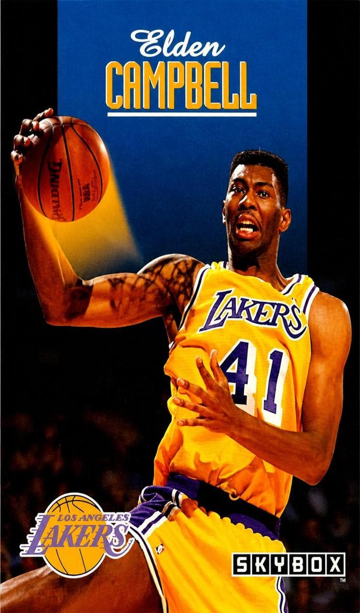 Elden Campbell 1992 fleer SkyBox
