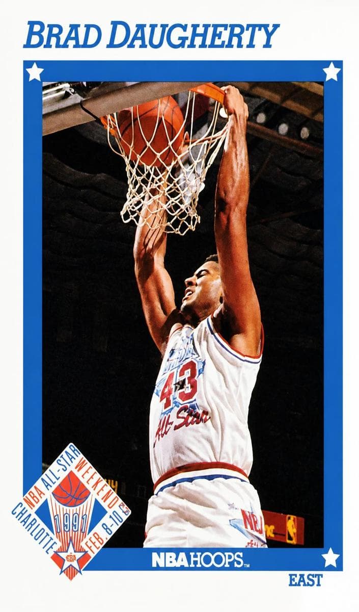 Brad Daugherty 1991 panini Hoops