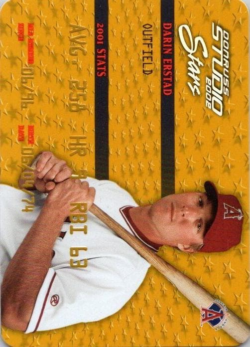 Darin Erstad 2002 panini Donruss Studio