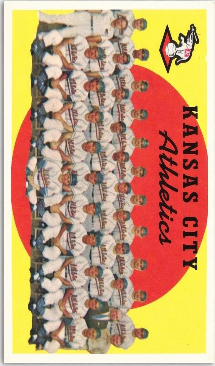 Athletics Team Card / Third Series Checklist: 177-264 1959 topps Topps
