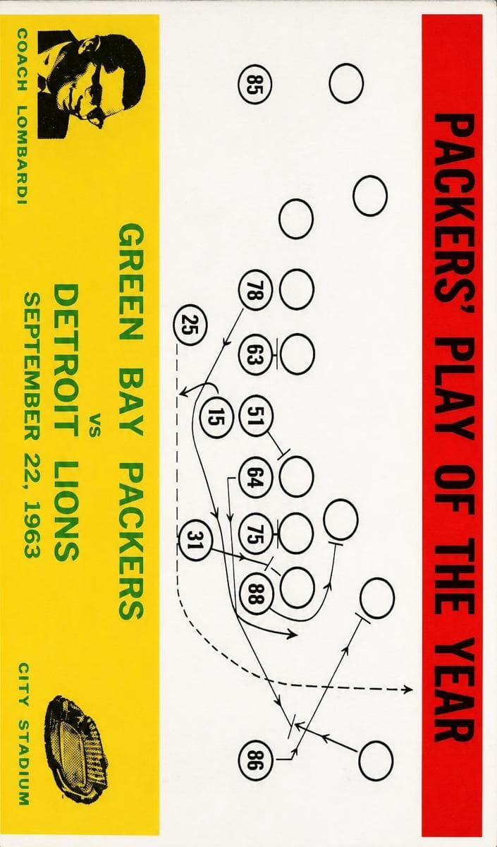 Packers Play of the Year - Vince Lombardi #84