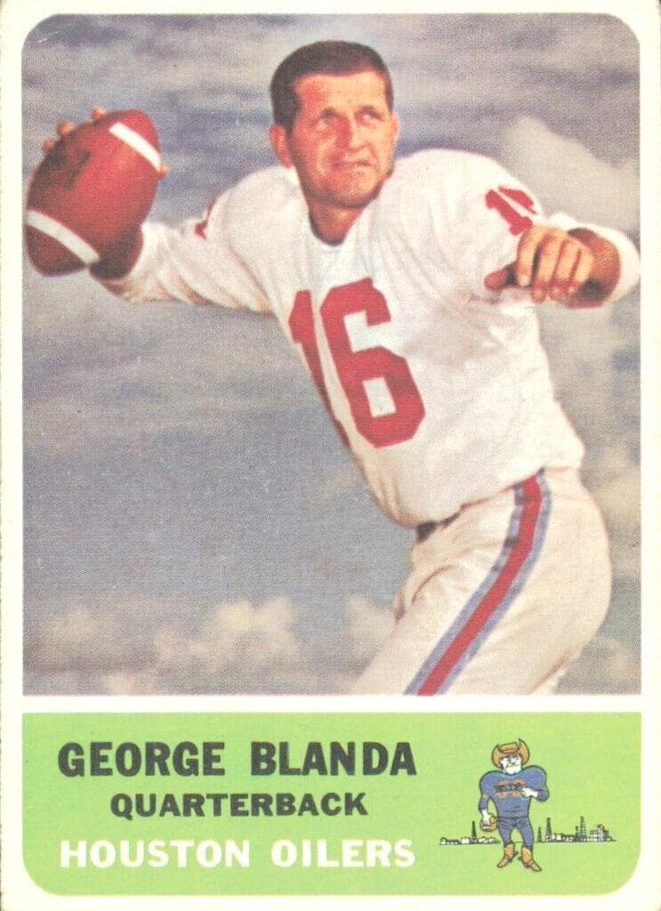 George Blanda 1962 fleer Fleer