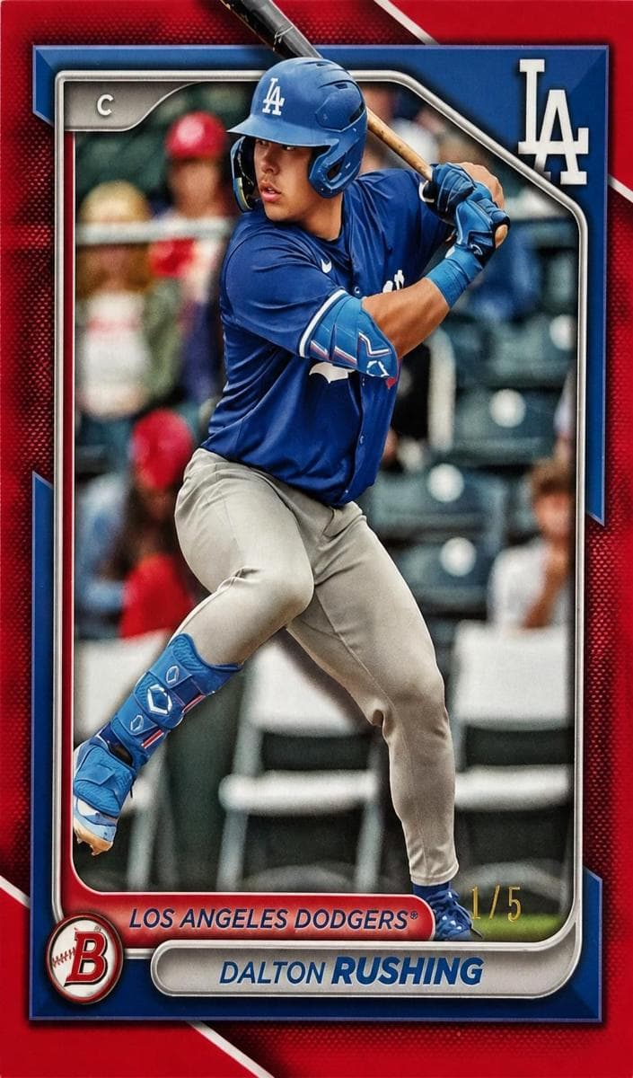 Dalton Rushing 2024 bowman Bowman Draft