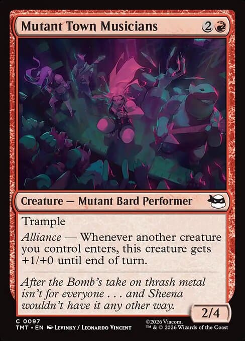 Mutant Town Musicians 2026 Magic: The Gathering Teenage Mutant Ninja Turtles
