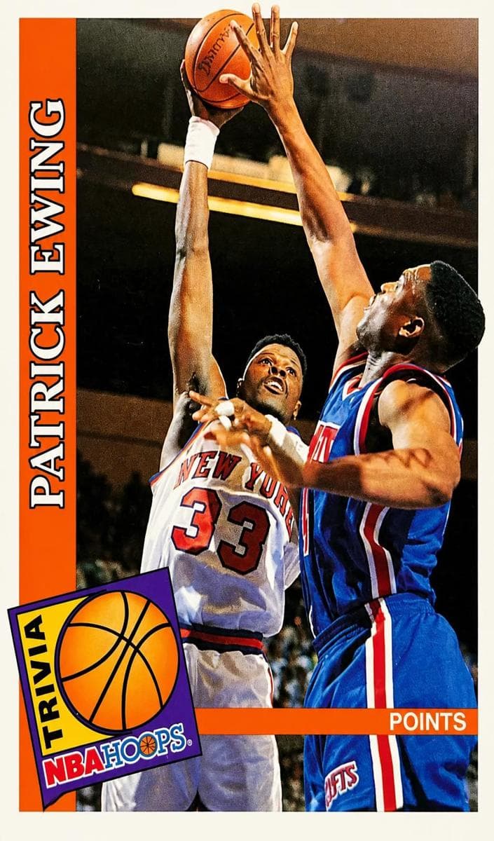 Patrick Ewing 1992 panini Hoops