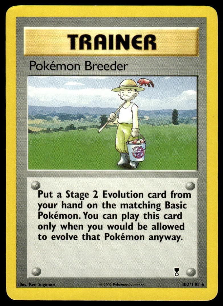 Pokémon Breeder trading card