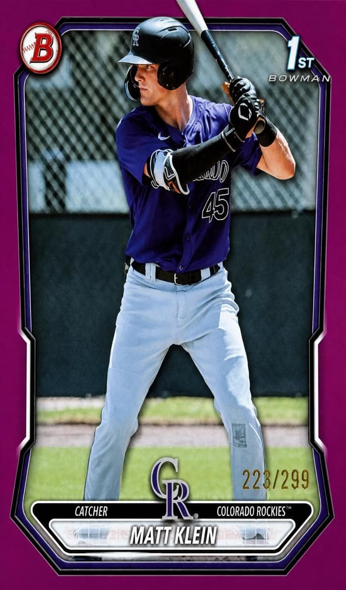 Matt Klein 2026 bowman Bowman