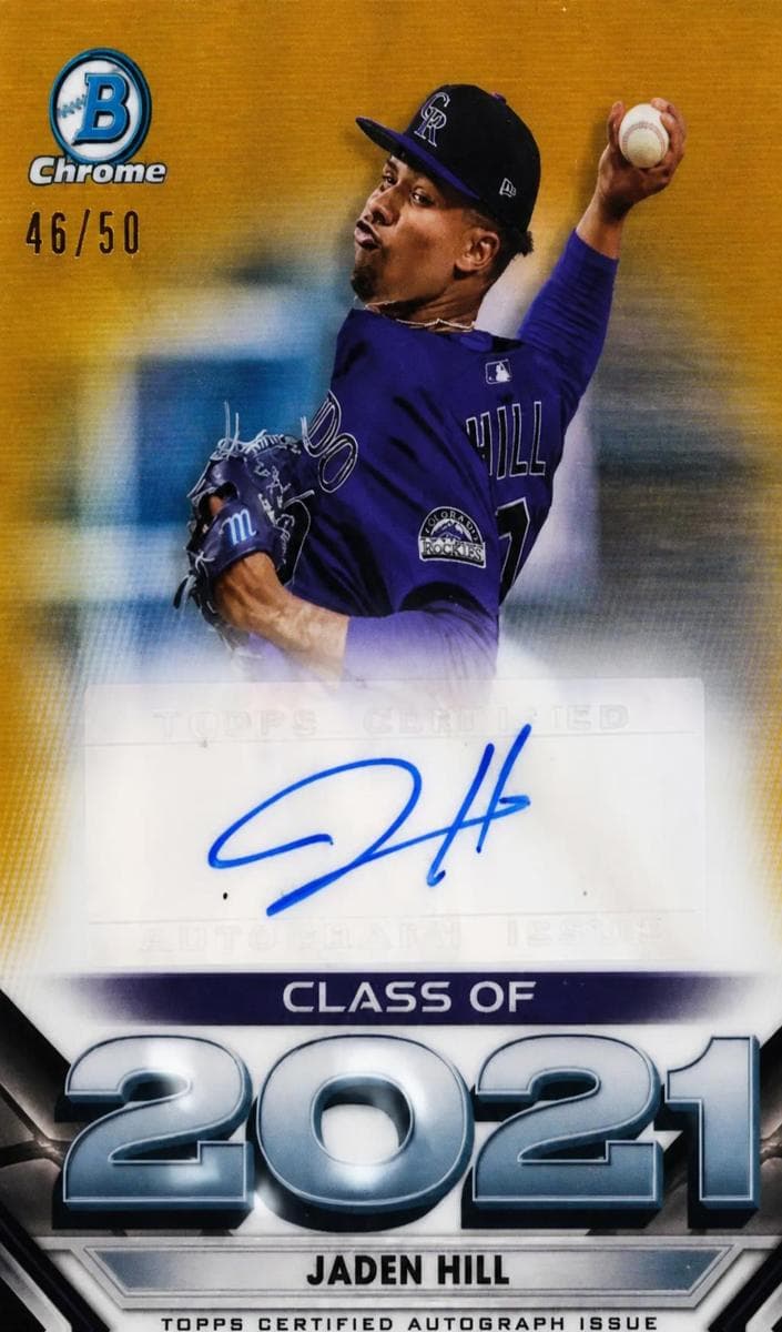 Jaden Hill 2021 bowman