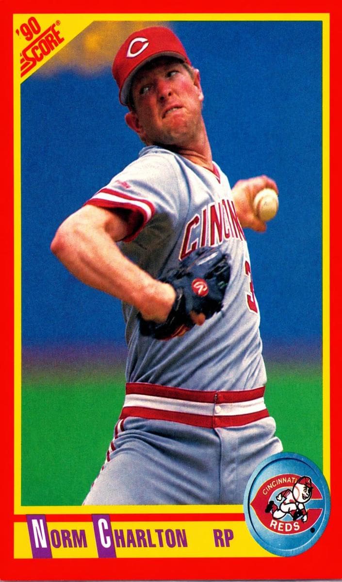 Norm Charlton trading card
