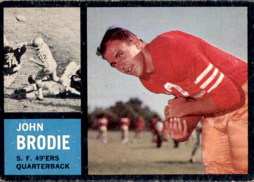 John Brodie 1962 topps