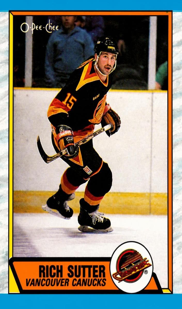 Rich Sutter 1989 topps O-Pee-Chee