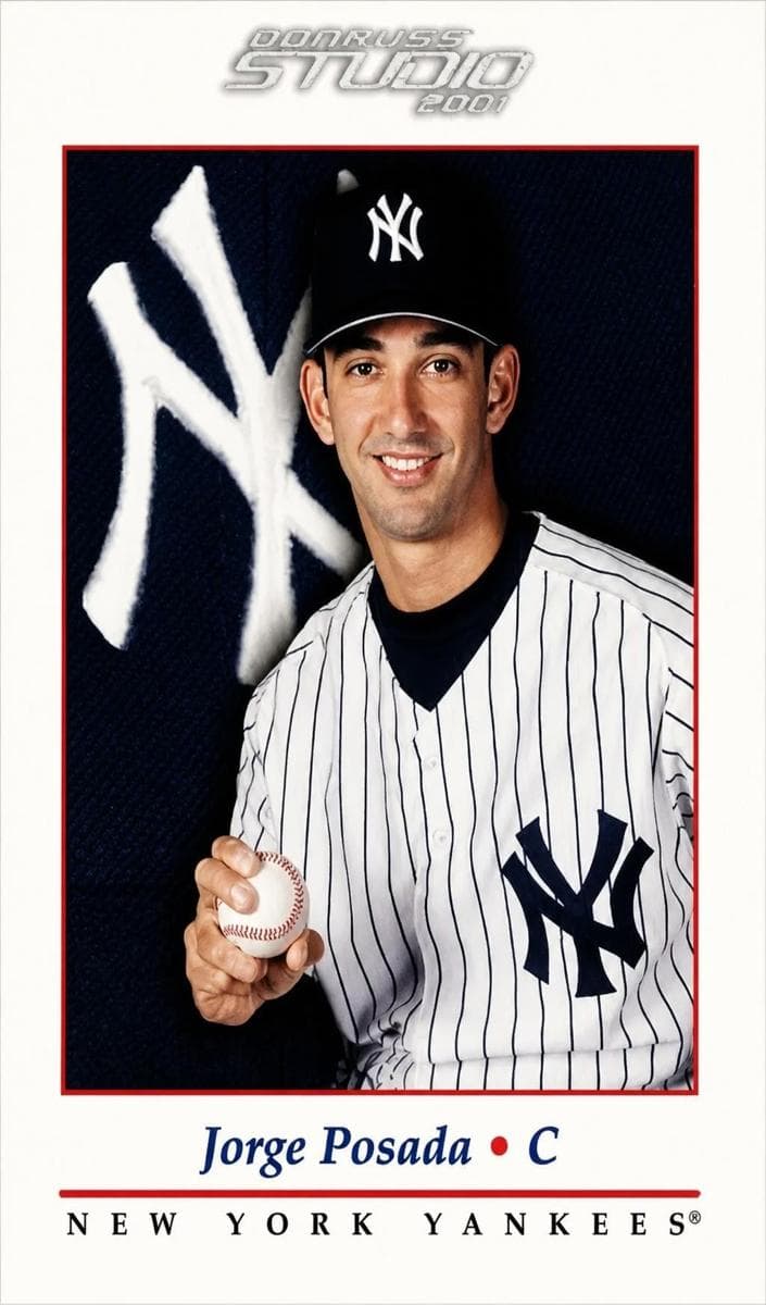 Jorge Posada 2001 panini Donruss Studio