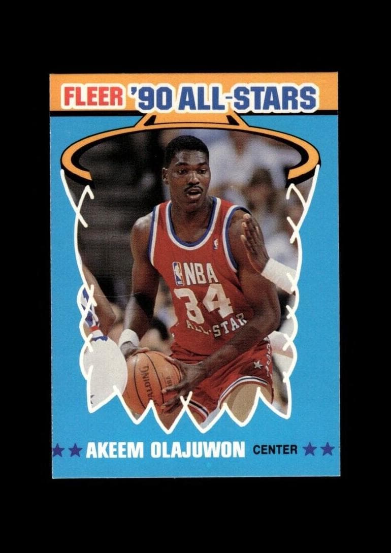 Akeem Olajuwon 1990 fleer Fleer