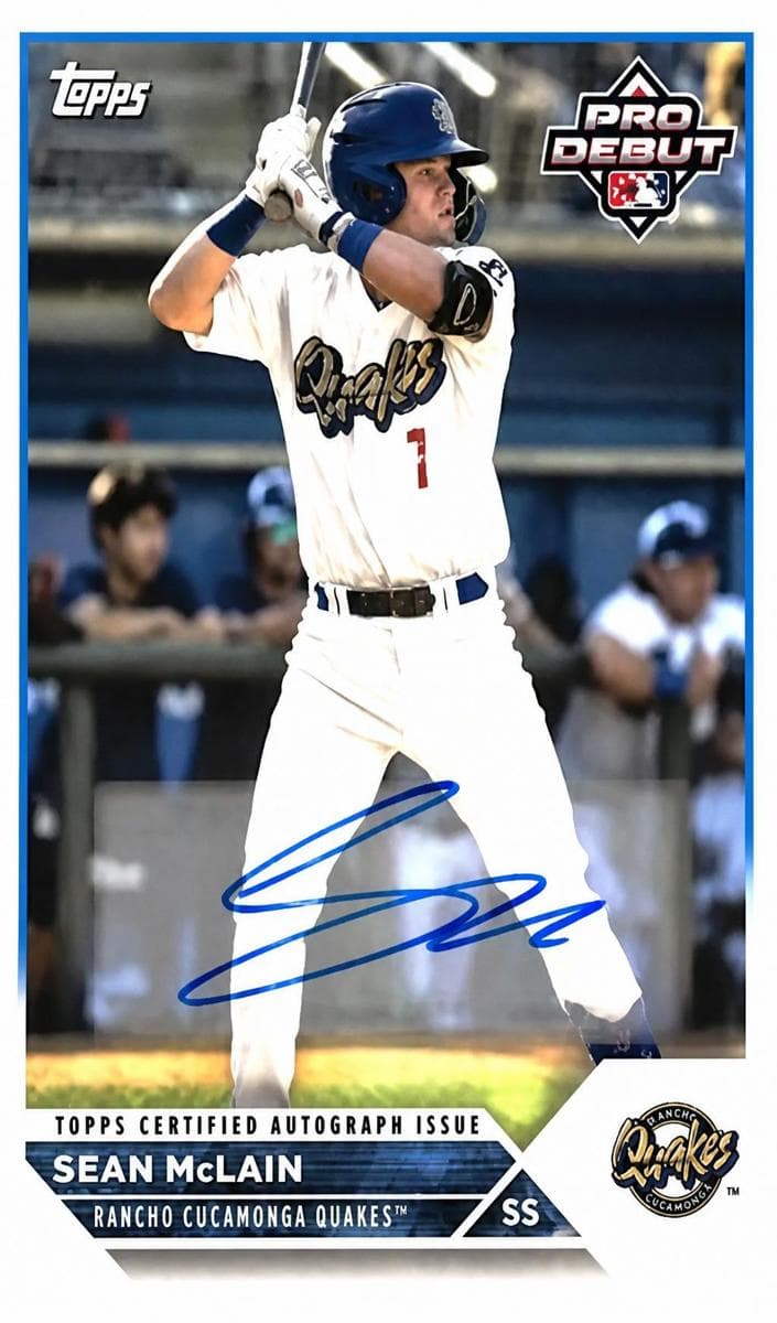 Sean McLain trading card