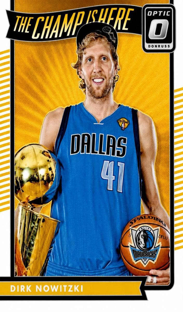 Dirk Nowitzki 2016 panini Donruss Optic