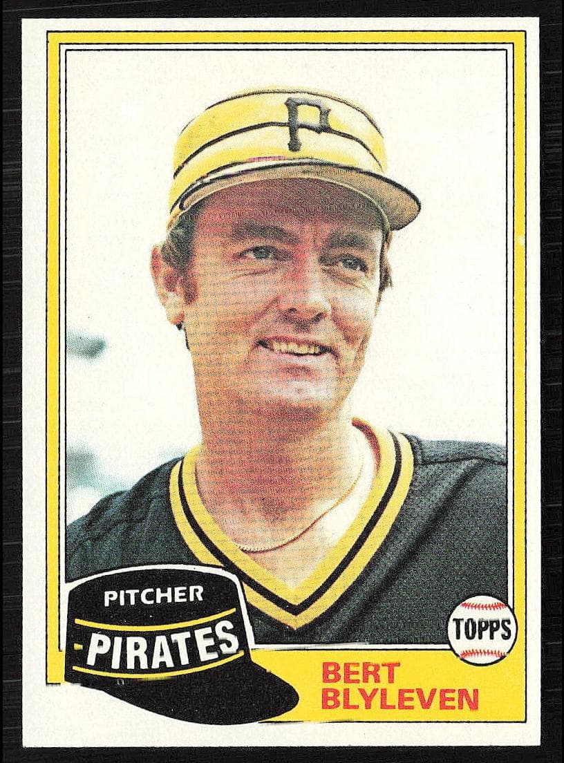 Bert Blyleven 1981 topps Topps