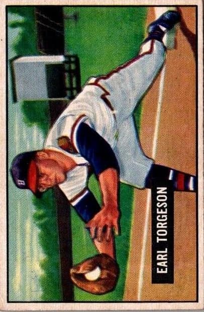 Earl Torgeson 1951 bowman Bowman