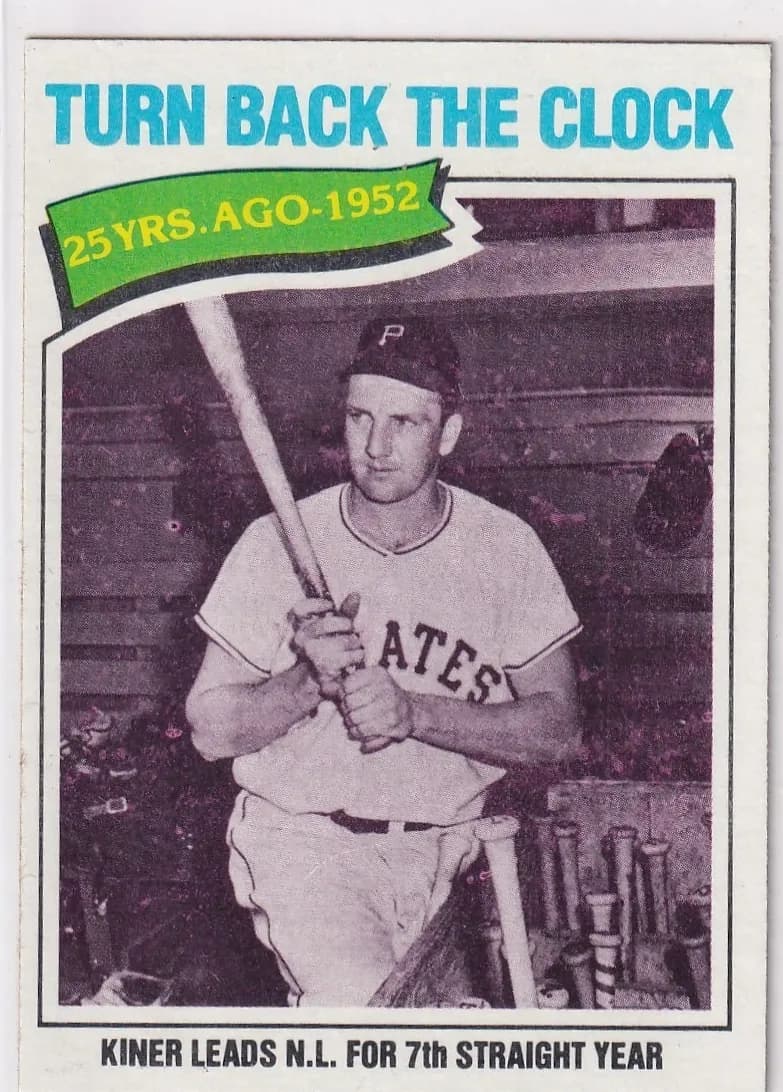 Ralph Kiner 1977 topps Topps