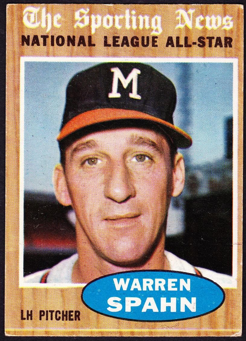 Warren Spahn 1962 topps Topps