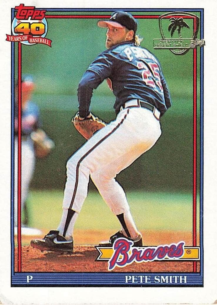 Pete Smith 1991 topps Topps