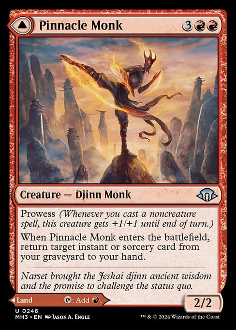 Pinnacle Monk // Mystic Peak 2024 Magic: The Gathering Modern Horizons 3 Foil