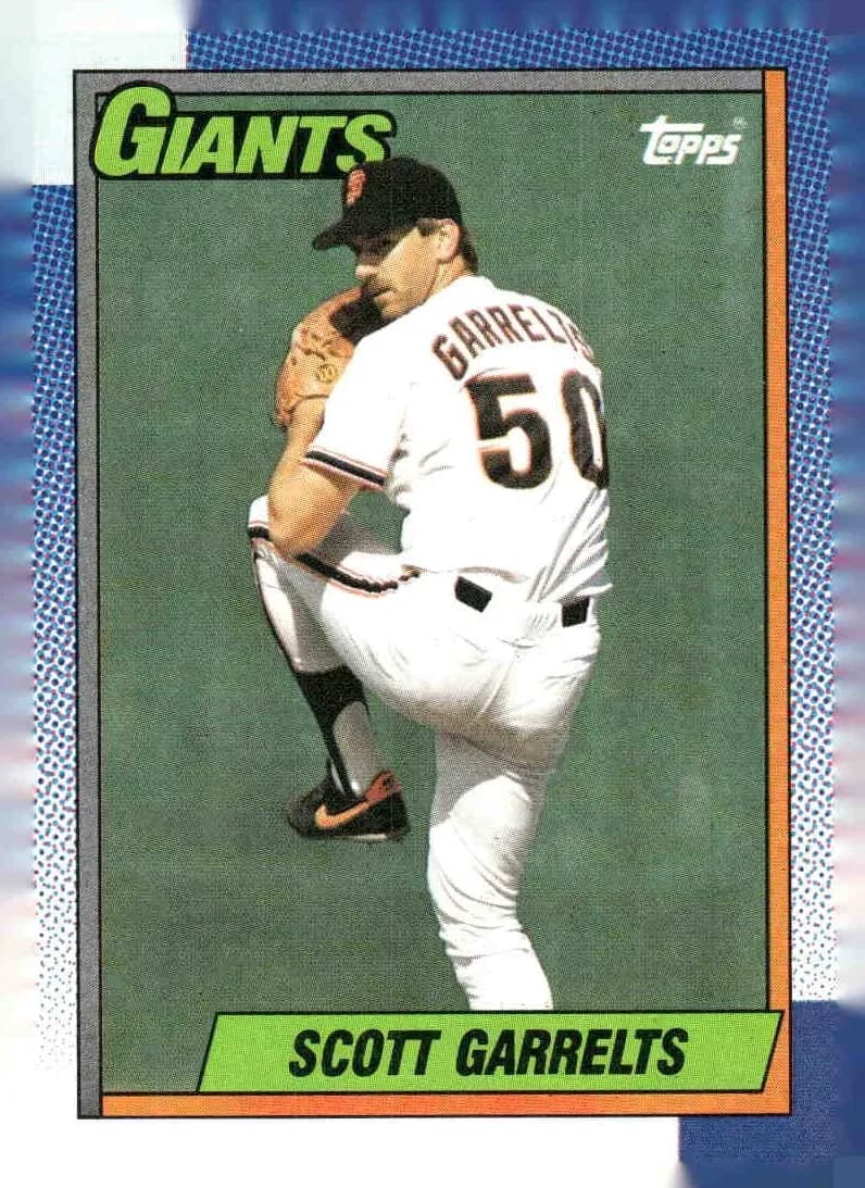 Scott Garrelts 1990 topps O-Pee-Chee