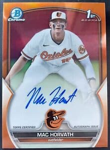 Mac Horvath 2023 bowman Bowman Draft