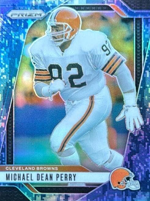 Michael Dean Perry 2024 panini Prizm Autographs Football Silver