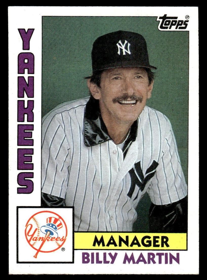 Billy Martin 1984 topps Topps