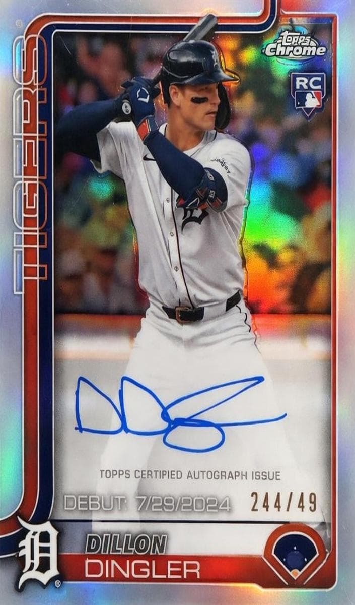 Dillon Dingler 2025 topps Chrome