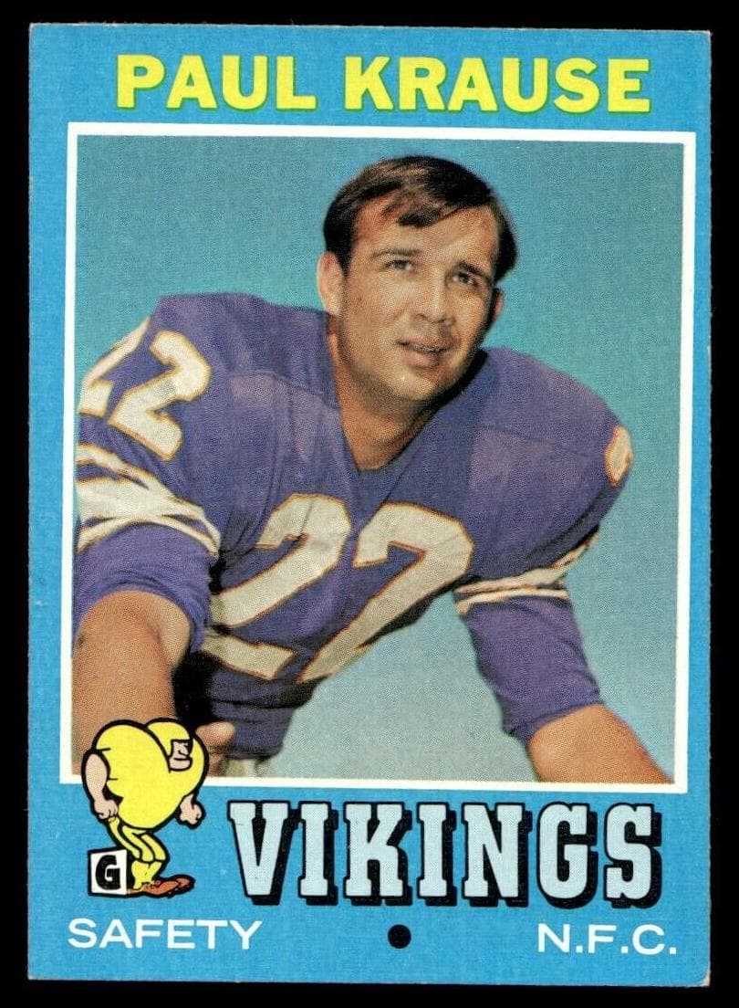 Paul Krause 1971 topps