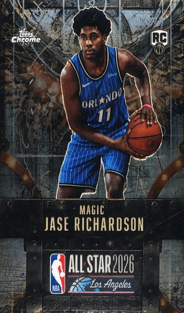 Jase Richardson 2025 topps Topps Chrome Cactus Jack X NBA All-Star Game