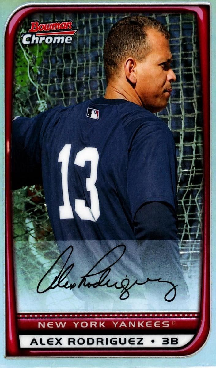 Alex Rodriguez 2008 bowman
