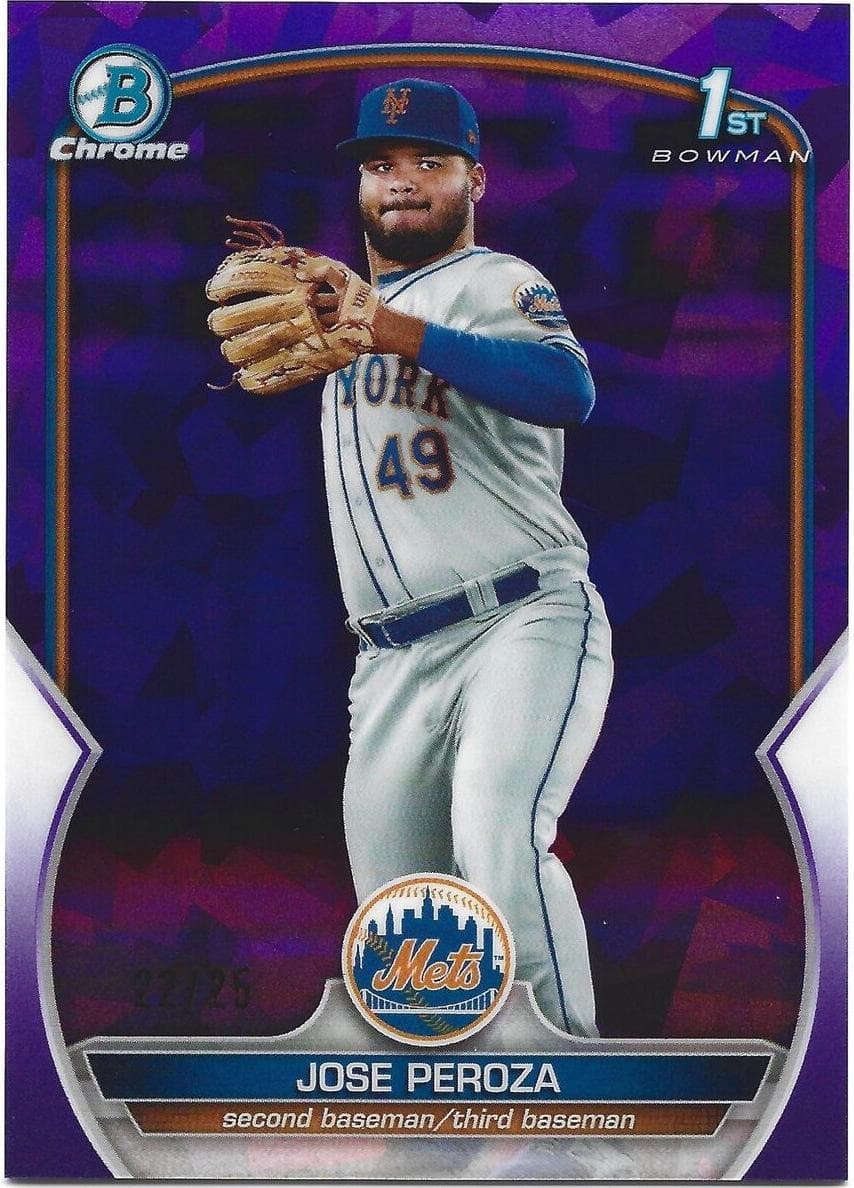 Jose Peroza trading card