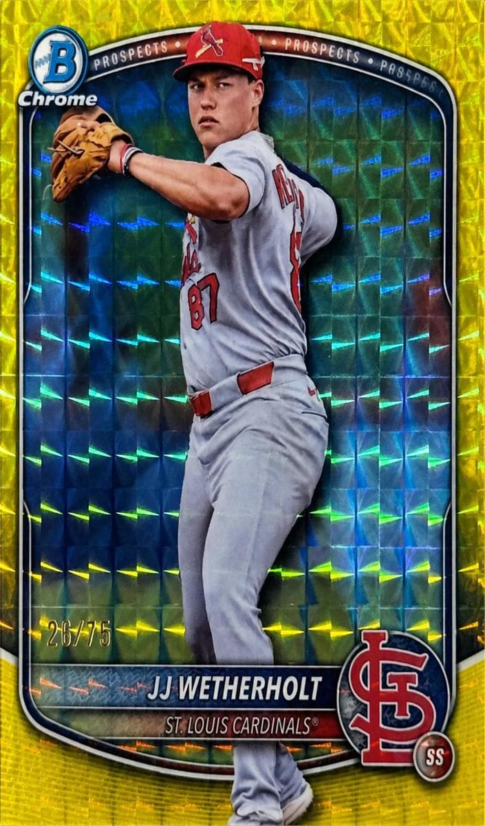 JJ Wetherholt 2025 bowman Bowman Draft Chrome
