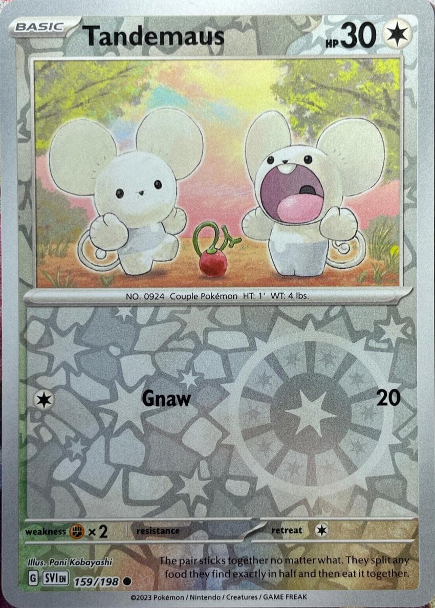 Tandemaus trading card